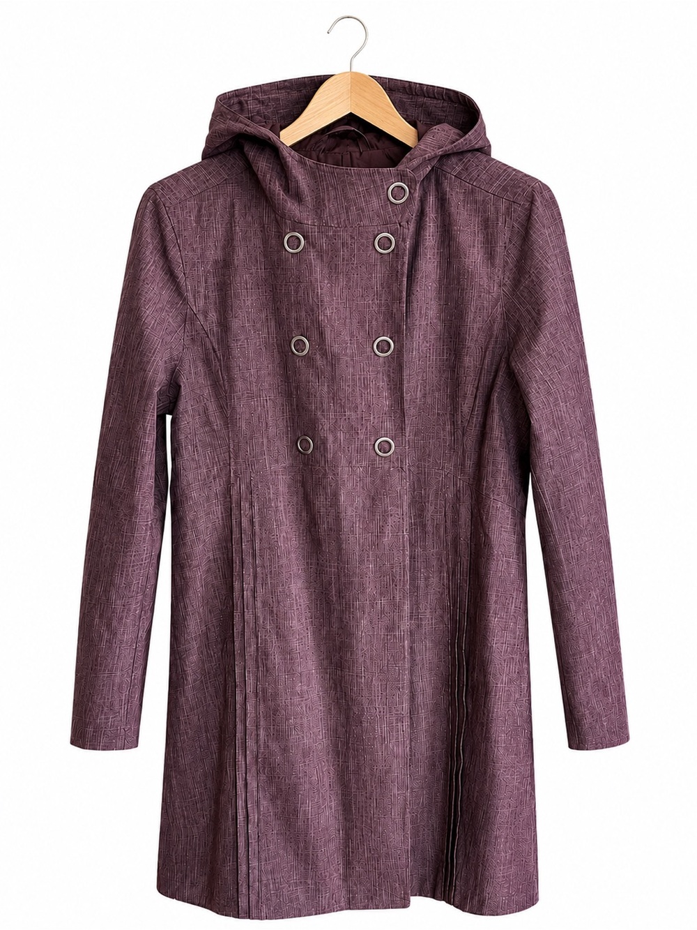 Eddie Bauer Girl On The Go Waterproof Hooded Trench Coat M